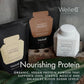 WelleCo, Nourishing Protein, Premium Organic Sprouted Brown Rice & Pea Protein, Vanilla Flavour, 300g (10.5oz) Pouch