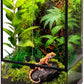 10 Gallon Professional Glass Terrarium 12"x12"x18" Durable Reptile Habitat Tank with Heat Resistant Aluminum Alloy Frame, Dual Front Swinging Doors for no Jam by Sand and Other Debris
