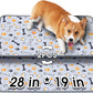 Hompet Washable Pee Pads for Dogs, 28"x19", 2-Pack Thick Heavy Absorbency Reusable Pee Pads Prevent Leakage Non-Slip, Pet Training Pads for Puppy Playpen, Crate, Potty, Floor, Bed, Sofa