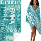 JML Personalized Beach Towel with Name, Custom Beach Towel with Name, Customized Microfiber Pool Towel, Quick Dry & Absorbent Swim Towel for Adult,Anniversary, Birthday, Summer Holiday,Vacation