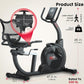 SNODE Magnetic Recumbent Exercise Bike for Home, Recumbent Bike for Rehab and Seniors, Recumbent Stationary Bike with LCD Monitor and Large Seat Cushion & Mesh Backrest, 330LB Weight Capacity