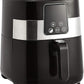 Amazon Basics 3.2 Quart 6-In-1 Air Fryer (Fry, Crisp, Roast, Bake, Reheat, Dehydrate), Non-Stick, with Timer, Auto Shut-Off, Digital Touch Screen, 180-400°F, 1400W, Black/Silver