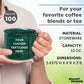 DISCOUNT PROMOS Custom Ceramic Campfire Coffee Mugs 13 oz. Set of 100, Personalized Bulk Pack - Perfect for Tea, Espresso, Cappuccino, Hot Cocoa - Green