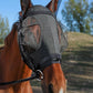 Horse Fly Mask with Ears, UV Protection Mask for Horses, Elasticity Mask with Big Mesh Eye Covers, Snug Fitting Comfortable Breathable Lightweight Dappled Gray Cob