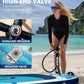 Bigfly Inflatable Stand Up Paddle Board 11’*34”*6”, Blow Up Paddle Board for Adults,with Detachable Fins, Pump, Floating Paddle, Safety Leash,Backpack