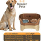 Neater Pet Brands Neater Feeder Deluxe Mess Proof Dog Bowls Elevated for Large Dogs Over 40 lbs, Made in USA, No Spill Raised Dog Food Bowl Stand Feeding Station, Food and Water Bowl Set, Bronze