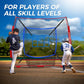 7x7 FT Baseball Net for Batting Pitching Hitting, with Strike Zone, Softball Net for Batting and Pitching, Baseball Practice Training Equipment for Kids Adult Youth