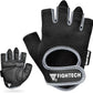 FIGHTECH Workout Gloves for Men and Women, Fingerless Weight Lifting Gloves with Cushioned Palms, Gym Gloves for Exercise Fitness Training Climbing Cycling, Breathable and Lightweight