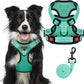 MIDOG No-Pull Dog Harness | Adjustable & Reflective Pet Harness Leash Set for Small Medium Large Dogs Walking, Training| No Choke, Front Clip, Soft Padded Vest with Easy Control Handle - Green, XL
