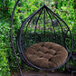 Tiita Round Floor Pillow Cushions 22"x22" Patio Chair Cushion for Outdoor Furniture Seat Pads Set of 2 Meditation Cushion for Yoga Living Room Sofa Balcony, Coffee