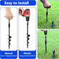 Heavy Duty Dog Tie Out Cable and Stake,30FT Rust Proof Dog Leads Cable for Yard with Swivel Hook,360°Swivel Spiral Dog Stake&Chain Up to 200 lbs,Removable Ground Anchor for Outdoor Beach Camping