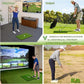 Upgrade Multi-Function Golf Hitting Mat – MyVoice 5x4ft Thickened Mat with Interchangeable Turf, Durable Non-Slip Base for Indoor & Outdoor Practice, Ideal for Golfers of All Levels