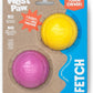 WEST PAW Boundr Ball Dog Fetch Toy – Bouncing Toys for Dogs, Fetch, Catch, Chewing, Play – Floatable, Recyclable Balls – Small Dandelion Yellow/Hot Pink 2-Pack