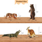 9 PCS Zoo Animal Toys for Kids 3-5 Realistic Plastic Wild Animal Figurine Toys Educational Learning Toy for Kids Boys Girls Toddlers
