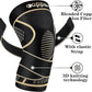 Copper Knee Braces with Strap for Knee Pain Women and Men(2 Pack), Knee Compression Sleeve for Arthritis, ACL, Meniscus Tear, Joint Pain Relief, Knee Support for Working, Running, Weightlifting(4XL)