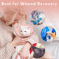Cat Cone Collar Soft, Adjustable Cat Recovery Collar Kitten Cones to Stop Licking, Cute Donut E Collar After Surgery, Cats Neck Pillow Cone Elizabethan Cones of Shame (Waterproof Pink, Medium)