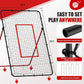 Volleyball Rebounder Net，Portable 7x4 ft Training Equipment for Spike and Smash Practice - 5 Rebound Angles Custom Target Area for Volleyball Sports Training