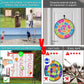 Dart Board for Kids, Kids Dart Board Set with Sticky Balls/Support Frame, Indoor/Sport Outdoor Fun Party Play Game,Easy Set Up and Included Carry Bag