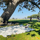 4’9” x 6’3” White Lightweight Water-Resistant Canvas Mat – Picnic, Outdoor, Beach, Park, Camping, Toy Mat