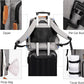 Modoker Dog Travel Bag, Airline Approved Backpack for Pet Accessories Organizer, Tote Weekend Bag with 2 Dog Food Storage Containers, 2 Collapsible Dog Bowls, 1 Pet Mat, Grey