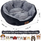 Asvin Small Dog Bed for Small Dogs, Cat Beds for Indoor Cats, Pet Bed for Puppy and Kitty, Extra Soft & Machine Washable with Anti-Slip & Water-Resistant Oxford Bottom, Black, 20 inches