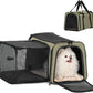 Petsfit Top Load Expandable Dog Carrier for Small Dog, Medium Cat, Or 2 Small Cats with Comfy Pad, Escape Proof, Easy Storage, Washable, Fit for Vet Visit and Outdoor, 19"X12" X12", Green