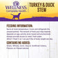 Wellness Complete Health Thick & Chunky Natural Grain Free Canned Wet Dog Food, Turkey & Duck Stew, 12.5-Ounce Can (Pack of 12)