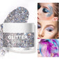 LANGMANNI Holographic Body Glitter Gel for Body, Face, Hair and Lip.Color Changing Glitter Gel Under Light. Vegan & Cruelty Free-1.35 oz (5# Silver Fantasy)