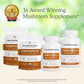 Real Mushrooms Capsules Supplements - Organic Cordyceps Mushroom Powder in Capsules - Energy and Performance Mushrooms with Verified Beta Glucans - Vegan, Non-GMO, 300 Capsules