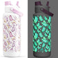 40 oz Insulated Water Bottle with 2-in-1 Straw and Spout Lid, Glow-in-the-Dark, 24H Cold, Leakproof, BPA-Free, Double Wall Stainless Steel for Sports, Gym, Travel, and School (Luminous Flutter)