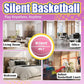2025 Upgraded Silent Basketball Size 7 - Indoor Noiseless Airless Foam Basketball, Quiet Dribble Dream Training Ball with Soft Soundless Bounce-Pink