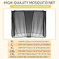 4 Corners Mosquito Net for Mosquiteros para Camas Bed Canopies Netting Bed Drapes Rectangular Mosquito Mesh for Camping Home Outdoor Travel(Black,L79 X W47 X H59 Inch,Opening)