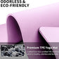 Hatha Yoga Extra Long TPE Yoga Mat 79" x 40” x 1/2" Thick Non-slip Exercise Mat for Home Gym Use, Yoga, Pilates, Fitness & Workouts