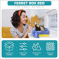Ferret Hammock For Cage Box, use as Hanging Bed or Secure to Cage. Ferret Cage Accessories w/ Adjustable Straps, Perfect Small Pet Bed, Hanging cat hammock Bed, Guinea Pig Bed or Rabbit Bed.