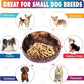 Raised Dog Bowl for Small Dog - Elevated, Ants-Off Stand, Real Coco Bowl, Height 5-inch, 33-oz Dish Capacity - Coconut/Bamboo Natural Calming Effect