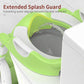 Potty Training Seat, Upgrade 2 in 1 Potty Training Toilet for Toddler, Toddler Toilet Seat for Boys Girls with Splash Guard, Anti-Slip Pad and Step Stool (Green)
