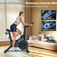 Exercise Bike, CHAOKE Quiet Magnetic Resistance 300LB Capacity Stationary Bike for Home with App Compatible, Indoor Bike with Comfortable Seat and Digital Display