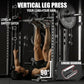 Mikolo Smith Machine, Multi-Function Power Cage with Dual Pulley System, Vertical Leg Press Attachment, Squat Rack Power Rack with More Training Attachment for Home Gym