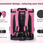 Pecute Cat Backpack Carrier, Expandable Cat Carrier Backpack with Breathable Mesh, Pet Carrier Backpack for Cats Small Dogs Puppies, Dog Backpack Carrier Great for Travel Hiking Camping Outdoor