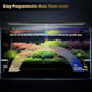GLOWRIUM LED Aquarium Light with Remote, Full Spectrum Fish Tank Light with Auto Timer, IP67 Waterproof Freshwater Planted Tank Light, Dimmable RGB+W+Moon LEDs with High Performance (12W 18-23inch)