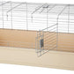 Amazon Basics Top Access Small Animal, Rabbit & Guinea Pig Cage, Ferret Cage Habitat With Accessories, Jumbo, Multicolor, 48.6"L x 26.6"W x 20.6"H