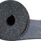 Playsafer Genaflex Rubber Gym Floor Mat, Heavy Duty Commercial Protective Gym Flooring Roll - 8mm Thick (10% Blue, 4' X 10')