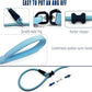 Slip Lead Dog Leash，Strong Nylon Rope Leash and Padded Handle,No Pull Outdoor Walking Training Lead for Small Medium Large Dogs(Light Bule, 1/2"×6ft)