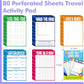 Road Trip Game Pad, 80 Perforated Sheets Travel Activity Pad, 5 Games in 1 Pad, Plane, Car Trip Activity, Pen Pencil & Paper Game for Kids, Adults (6” x 9”)