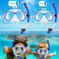 Greatever Dry Snorkel Set,Panoramic Wide View,Anti-Fog Scuba Diving Mask,Professional Snorkeling Gear