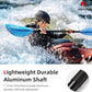 Abahub Kayak Paddle, 90.5 Inches Kayaking Oars for Boating, Canoeing with Free Paddle Leash, Aluminum Alloy Shaft Black/Blue/Green/Orange/Yellow Plastic Blades