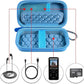 MP3 & MP4 Player Case for SOULCKER/G.G.Martinsen/Grtdhx/iPod Nano/Sandisk Music Player/Sony NW-A45 and Other Music Players with Bluetooth. Fit for Earbuds, USB Cable, Memory Card - Blue