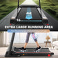 Treadmill with Desk Workstation & Adjustable Height, 300 LBS Weight Capacity, Folding Treadmill with 3 Level Incline, Bluetooth Speaker & App, Portable 2.5HP Walking Pad with Desktop for Home Office