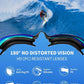 7 in 1 Swim Goggles + Swim Cap for Men Women,No Leak Anti-Fog & UV, Wide Visio HD Mirror PC Lens