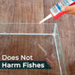 Aquarium Silicone Sealant Clear (2x10.5 floz) 100% Silicone, Waterproof Aquarium Safe, Non-Toxic Fish Tank Glue, Solvent Free, Rapid Curing, Strong Adhesion, Transparent, 2 Pack